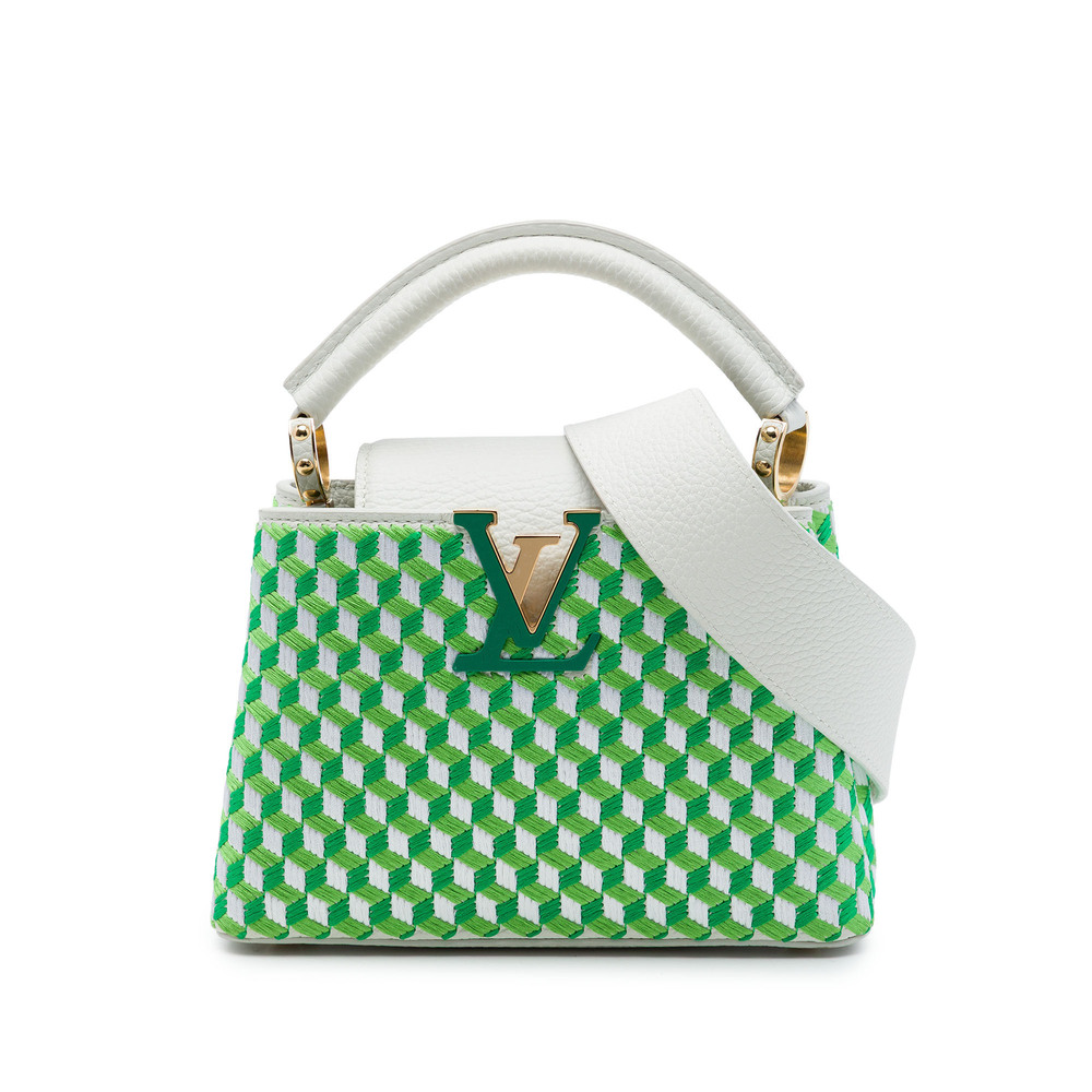 Pre-Loved Louis Vuitton Embroidered Taurillon Mini Capucines